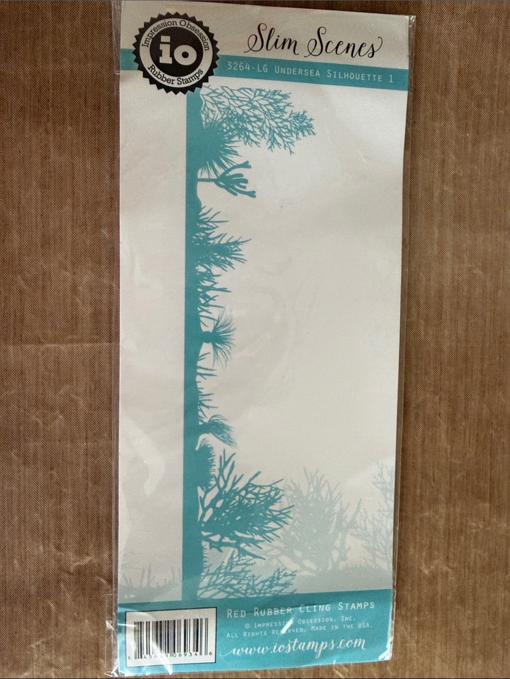Impression Obsession Slim Scenes Undersea Silhouette 1 Rubber Stamp